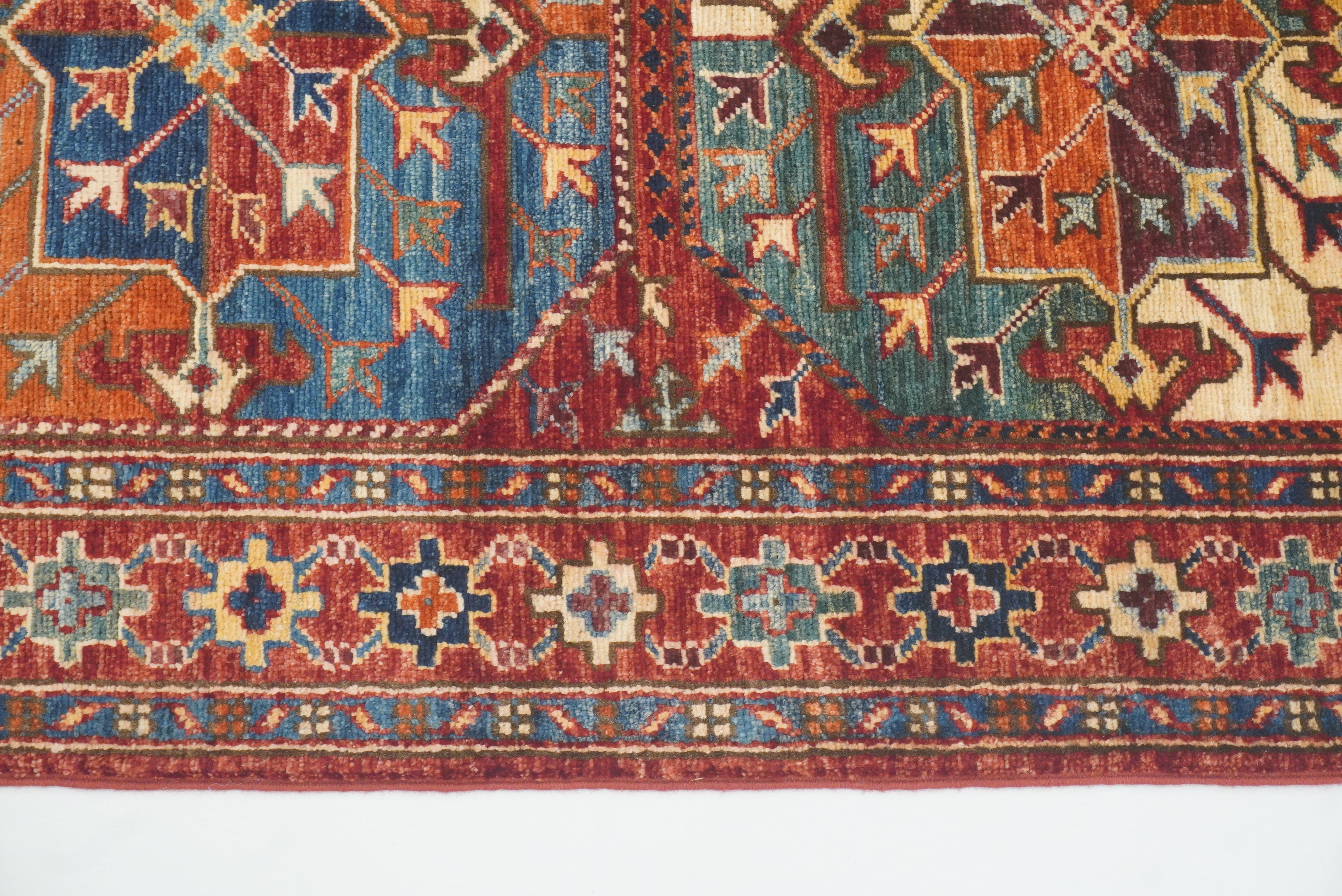 2'8"x4'4" Red Ersari Hand Knotted Afghan Oriental Rug - Yildiz Rugs