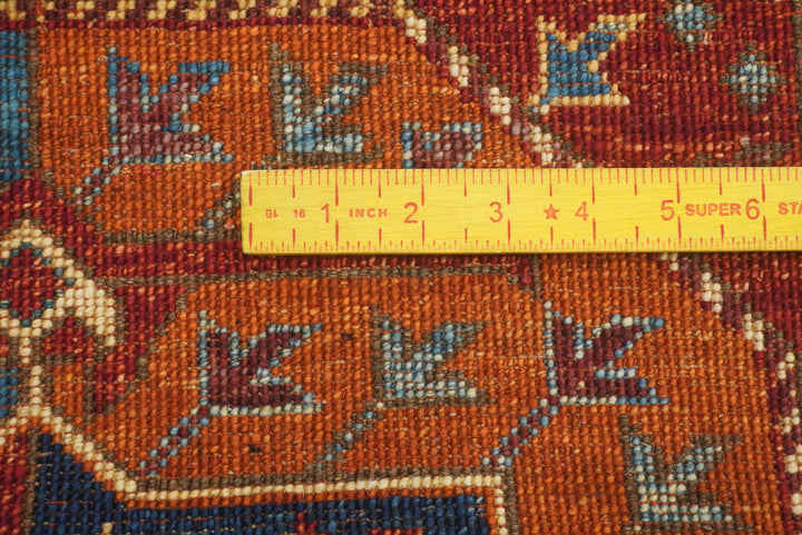 2'8"x4'4" Red Ersari Hand Knotted Afghan Oriental Rug - Yildiz Rugs