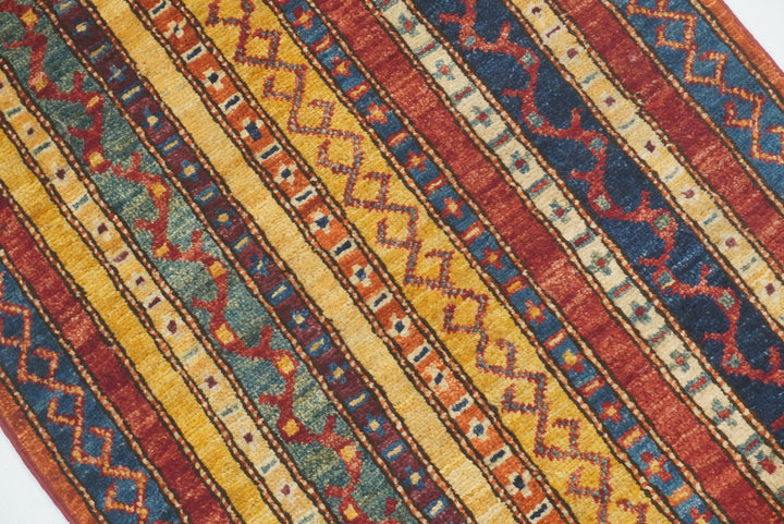 2x3 Red Turkish Hand-Knotted Wool Rug - Yildiz Rugs