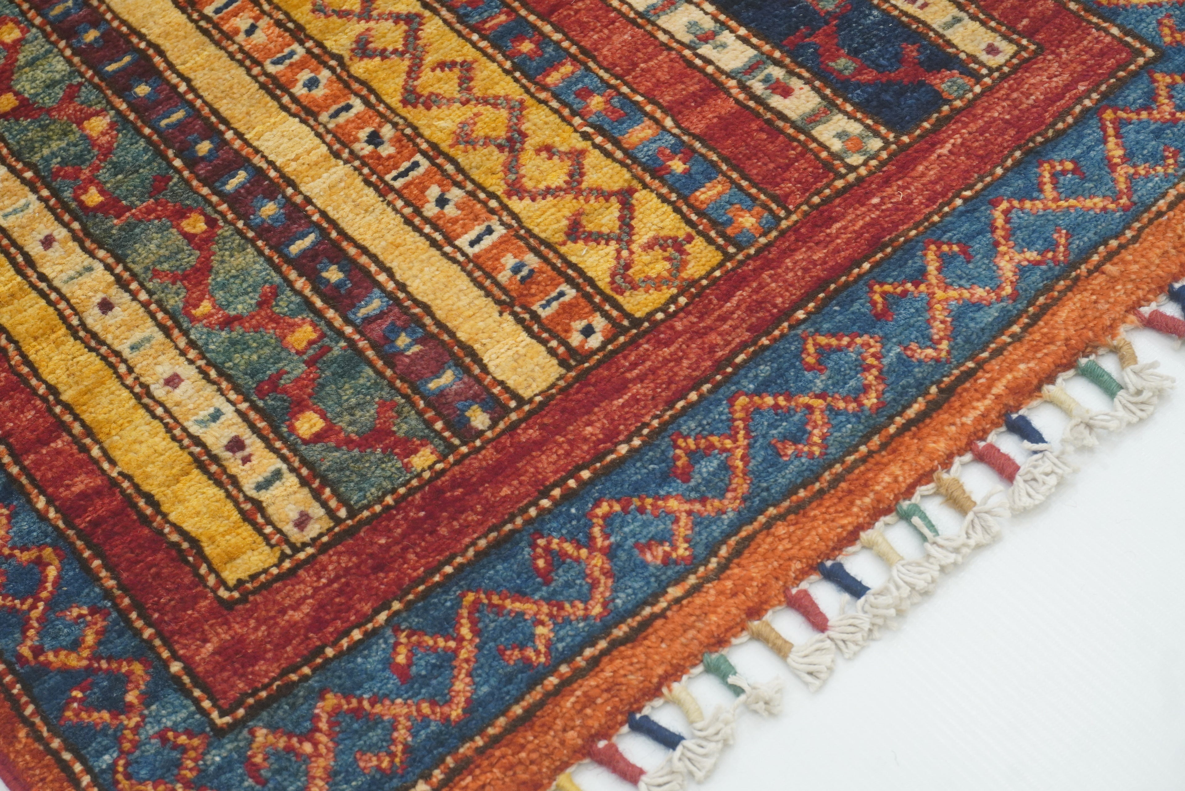 2x3 Red Turkish Hand-Knotted Wool Rug - Yildiz Rugs