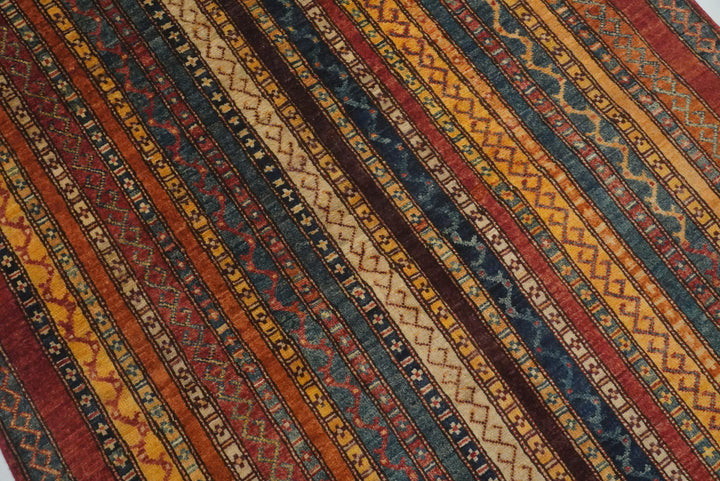 4x6 Red Shawl Hand Knotted Wool Rug - Yildiz Rugs