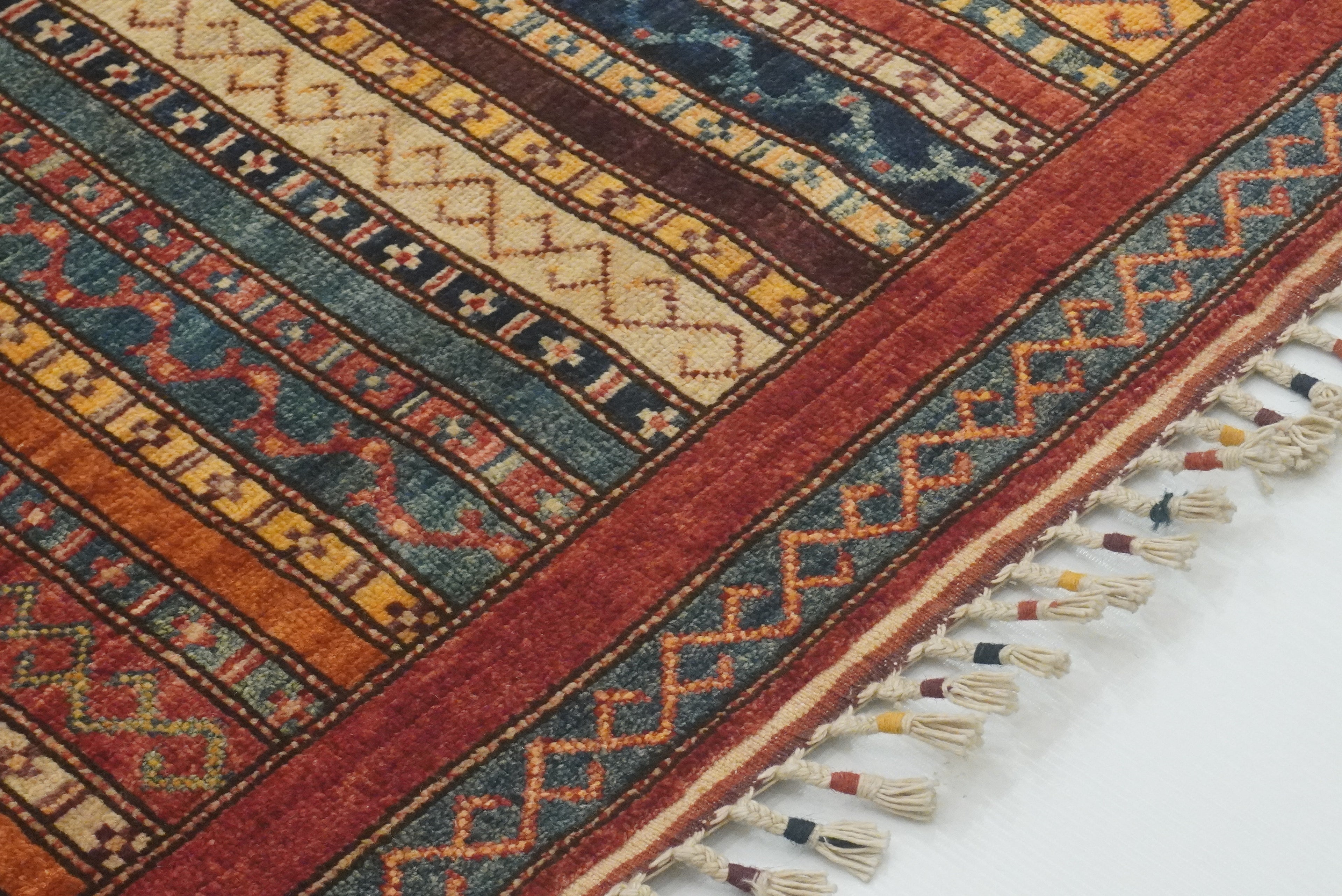4x6 Red Shawl Hand Knotted Wool Rug - Yildiz Rugs