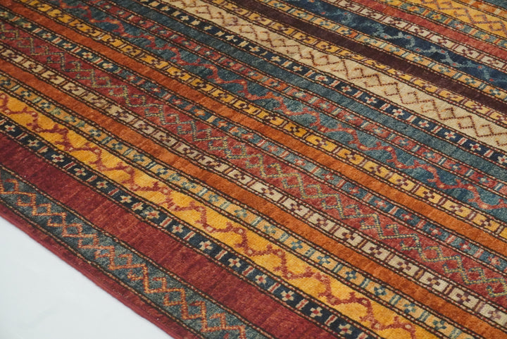 4x6 Red Shawl Hand Knotted Wool Rug - Yildiz Rugs