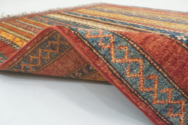 4x6 Red Shawl Hand Knotted Wool Rug - Yildiz Rugs