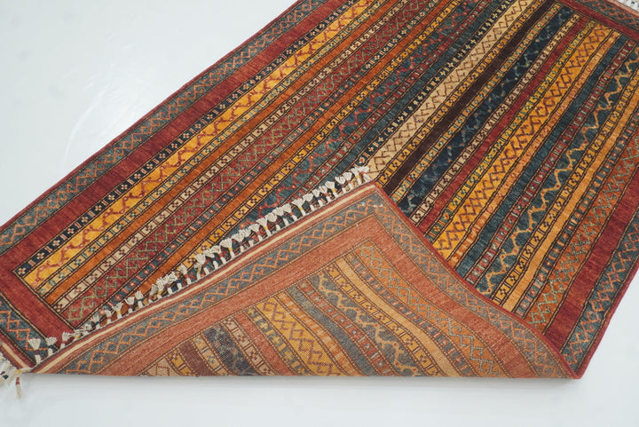 4x6 Red Shawl Hand Knotted Wool Rug - Yildiz Rugs