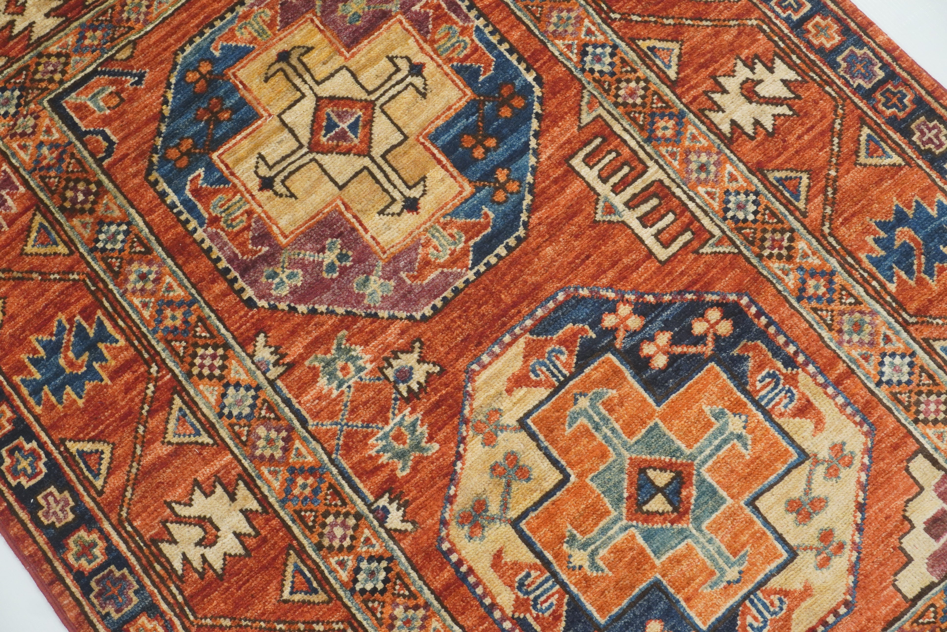 3x4 Red Ersari Hand Knotted Afghan Oriental Rug - Yildiz Rugs
