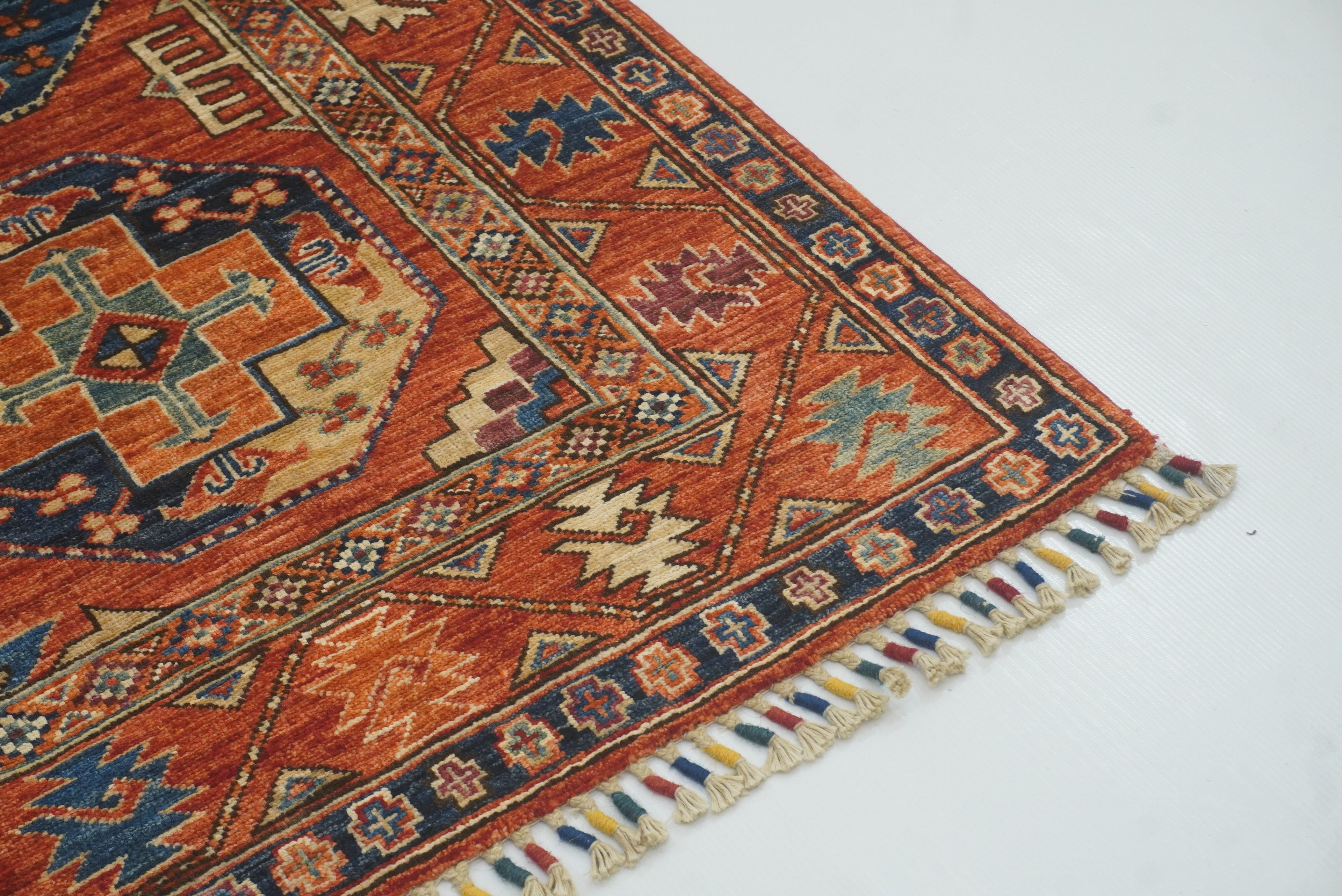 3x4 Red Ersari Hand Knotted Afghan Oriental Rug - Yildiz Rugs