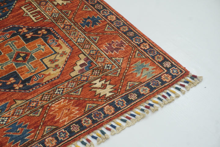 3x4 Red Ersari Hand Knotted Afghan Oriental Rug - Yildiz Rugs