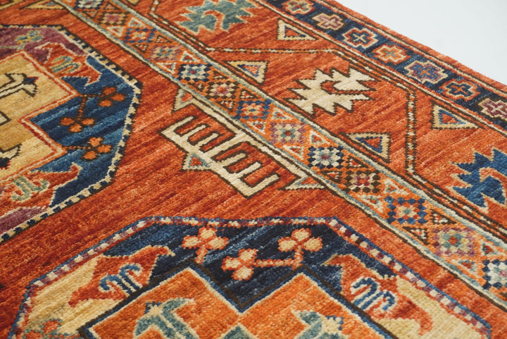 3x4 Red Ersari Hand Knotted Afghan Oriental Rug - Yildiz Rugs