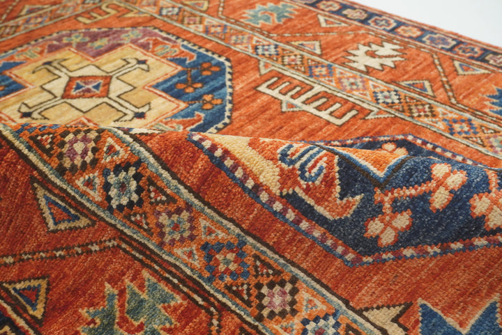 3x4 Red Ersari Hand Knotted Afghan Oriental Rug - Yildiz Rugs