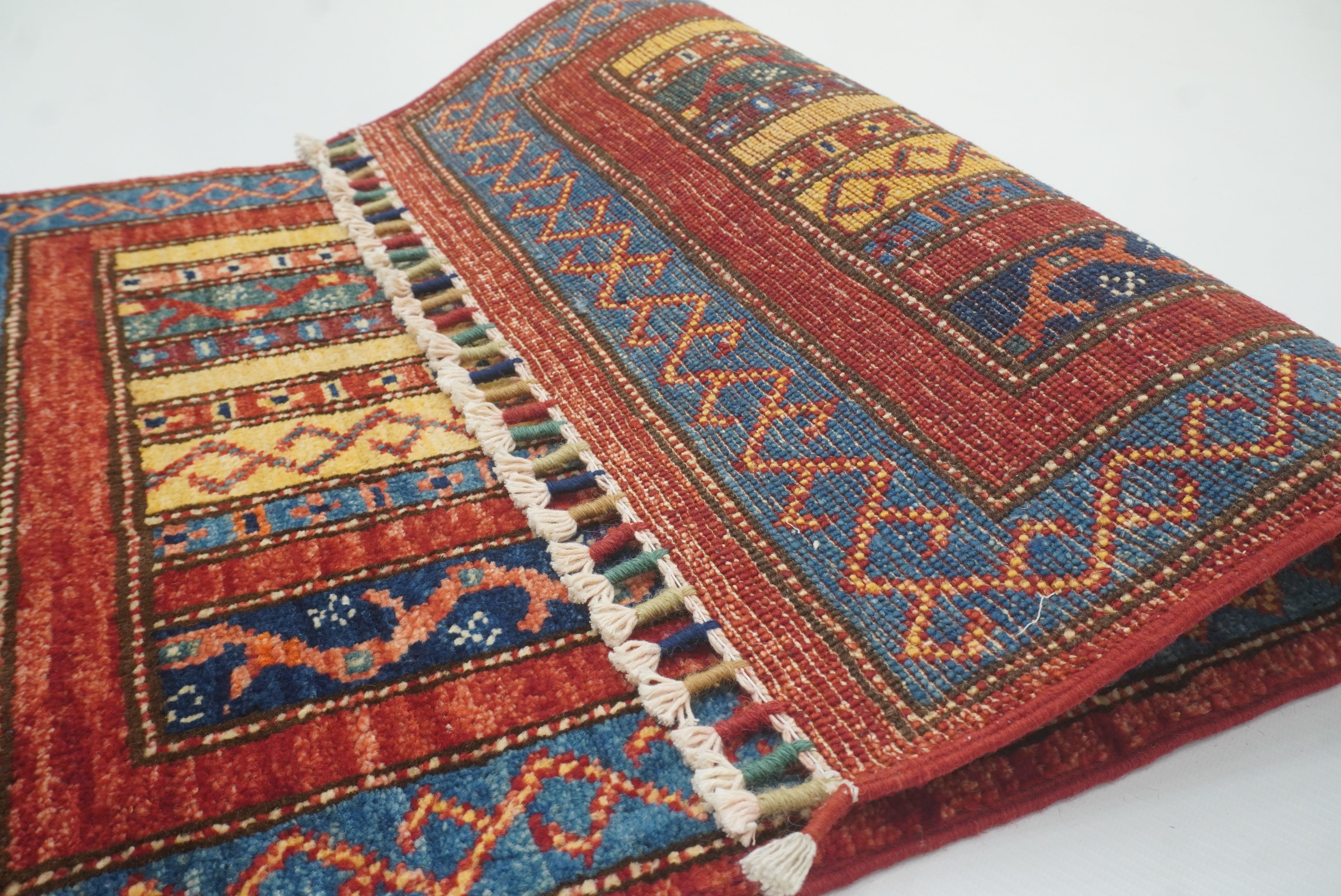 2x3 Red Turkish Hand-Knotted Wool Rug - Yildiz Rugs