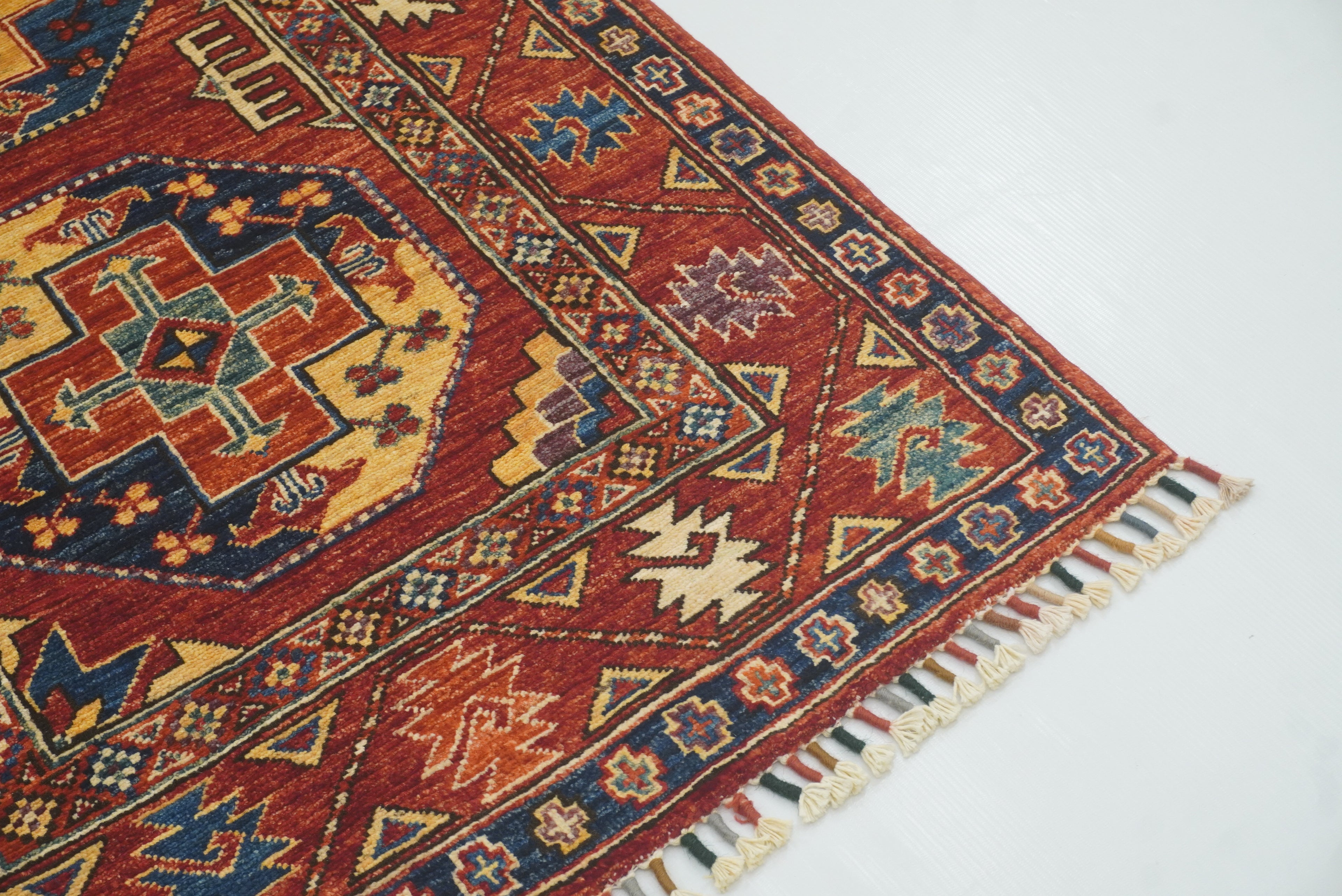 3x4 Red Ersari Hand Knotted Afghan Oriental Rug - Yildiz Rugs