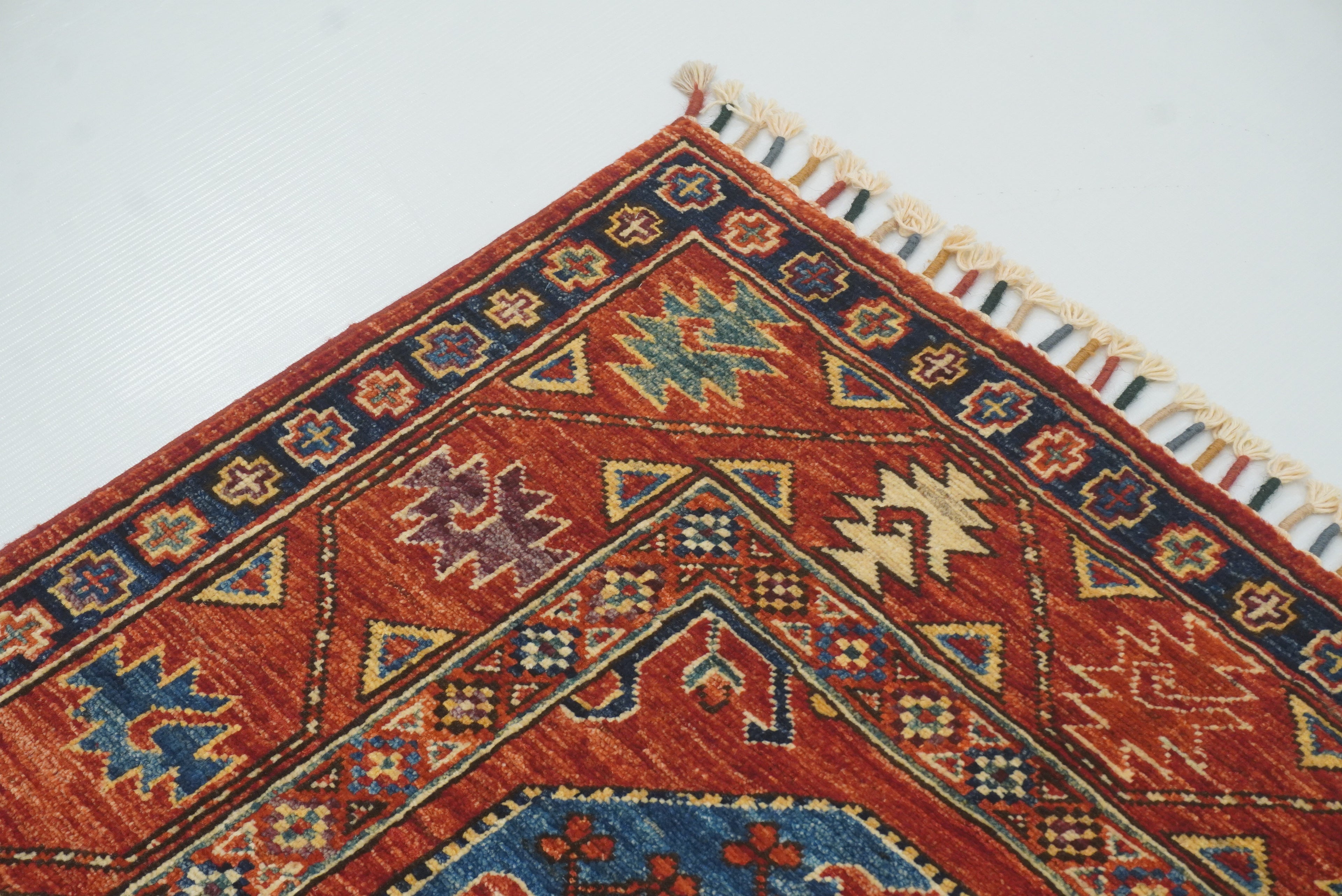 3x4 Red Ersari Hand Knotted Afghan Oriental Rug - Yildiz Rugs