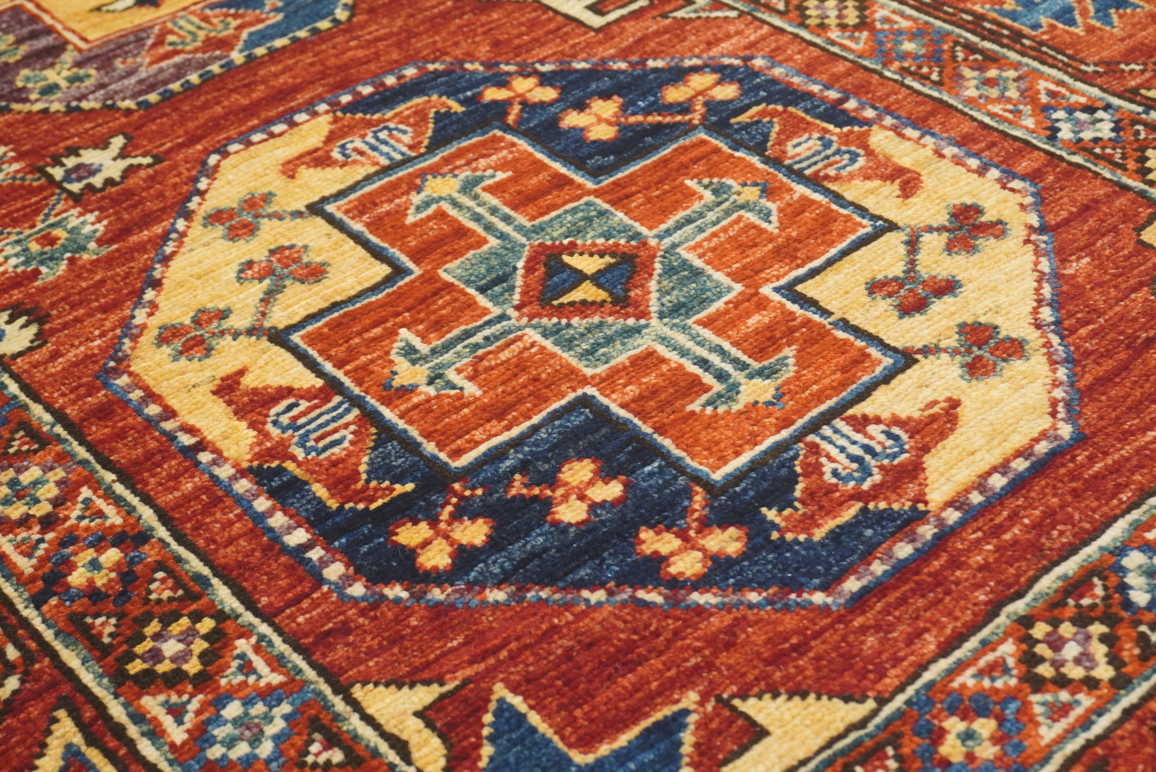 3x4 Red Ersari Hand Knotted Afghan Oriental Rug - Yildiz Rugs