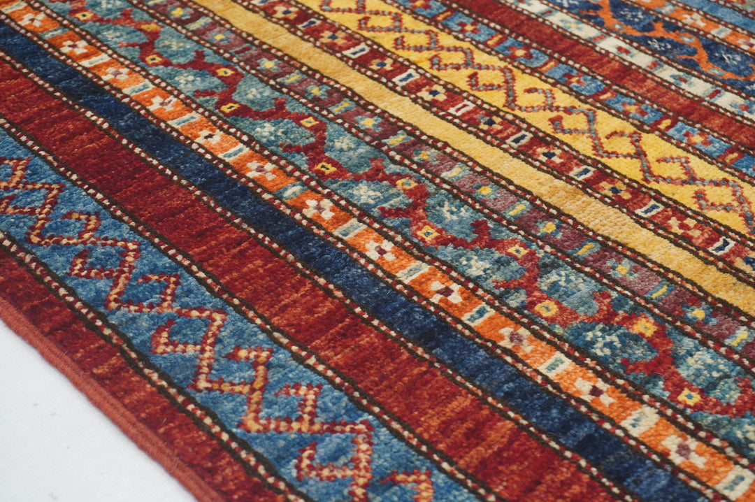 3x4 Red Shawl Hand knotted Turkish Rug