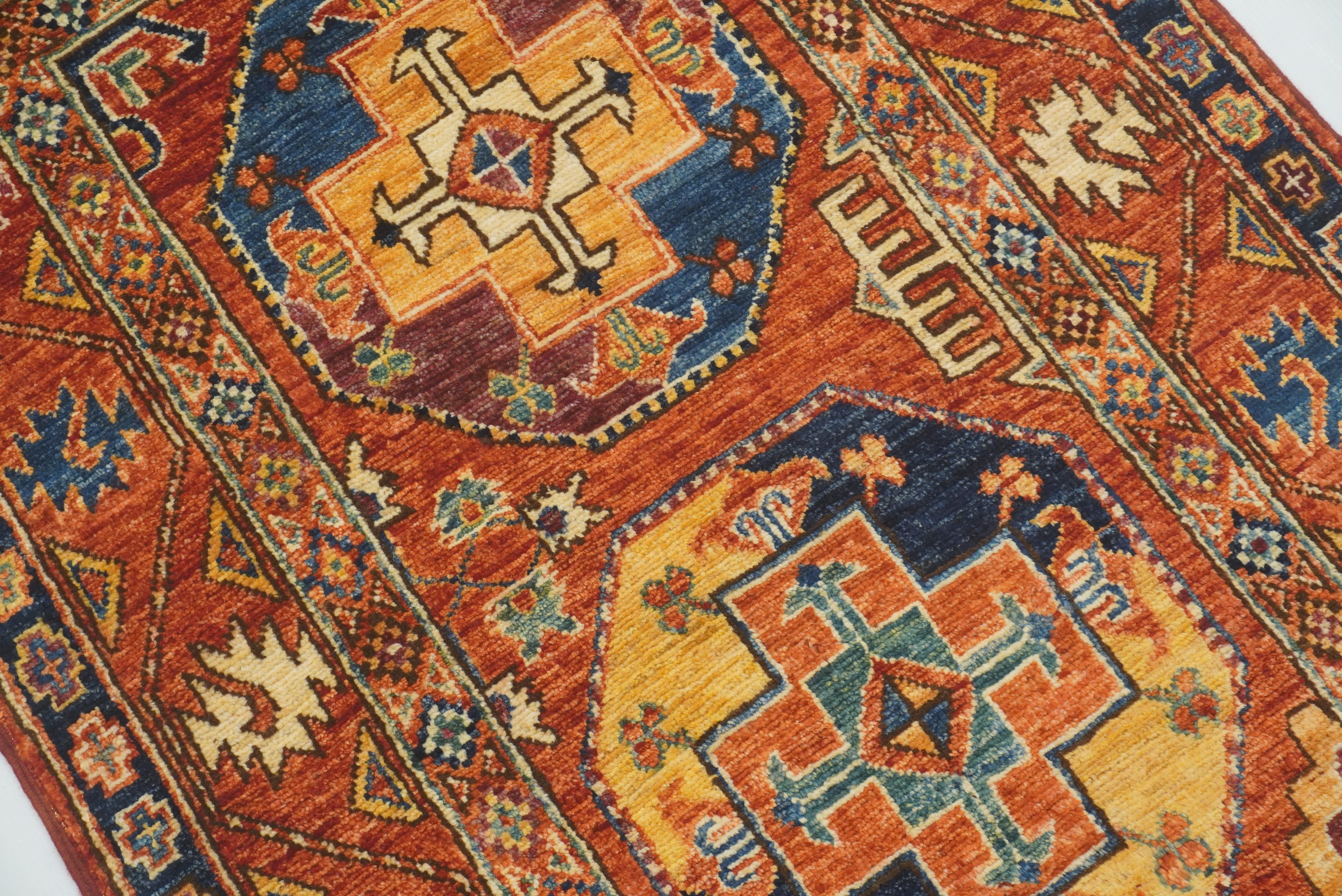 3x4 Red Ersari Hand Knotted Afghan Oriental Rug - Yildiz Rugs
