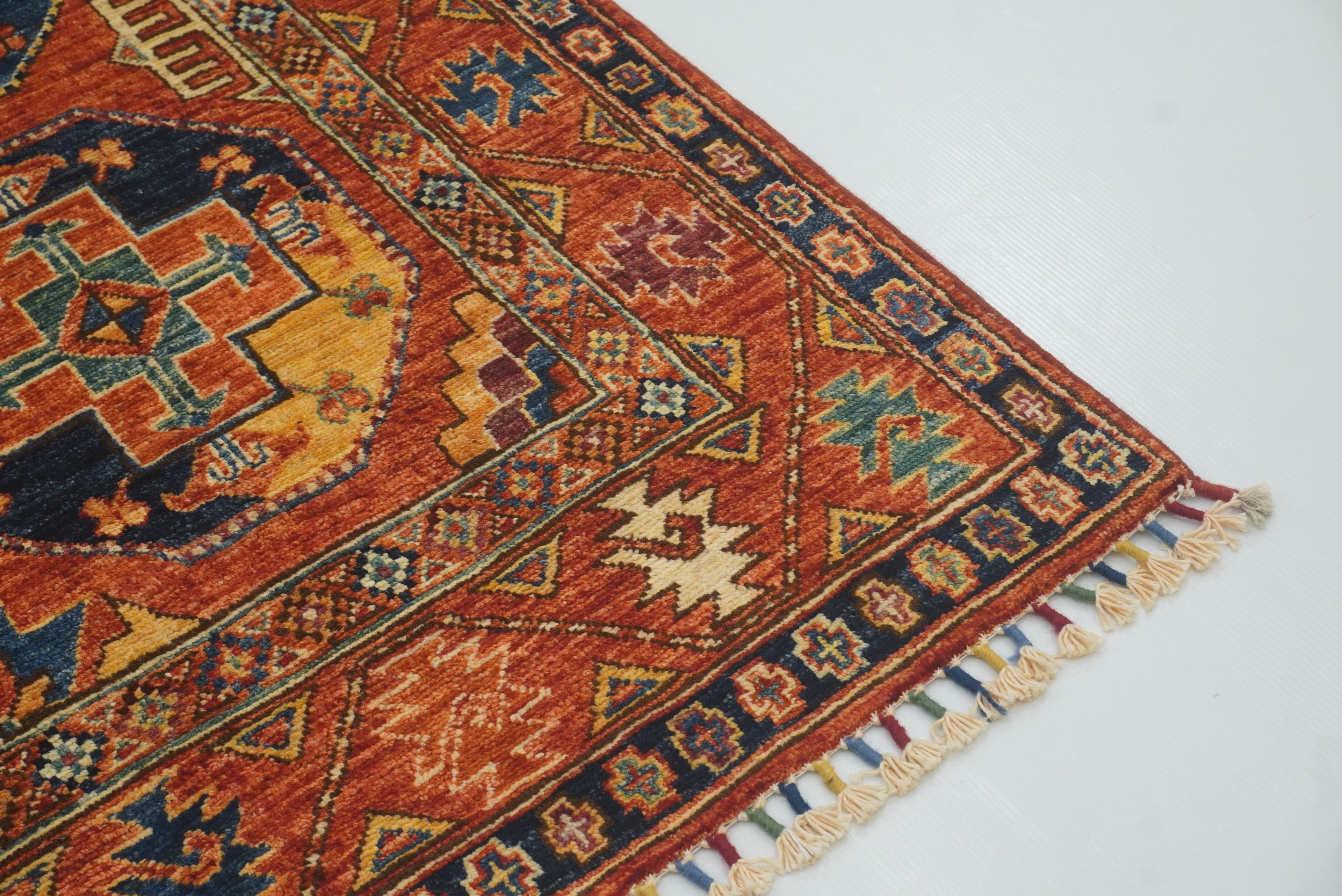 3x4 Red Ersari Hand Knotted Afghan Oriental Rug - Yildiz Rugs