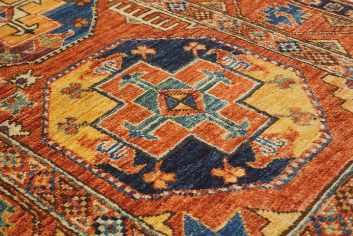 3x4 Red Ersari Hand Knotted Afghan Oriental Rug - Yildiz Rugs