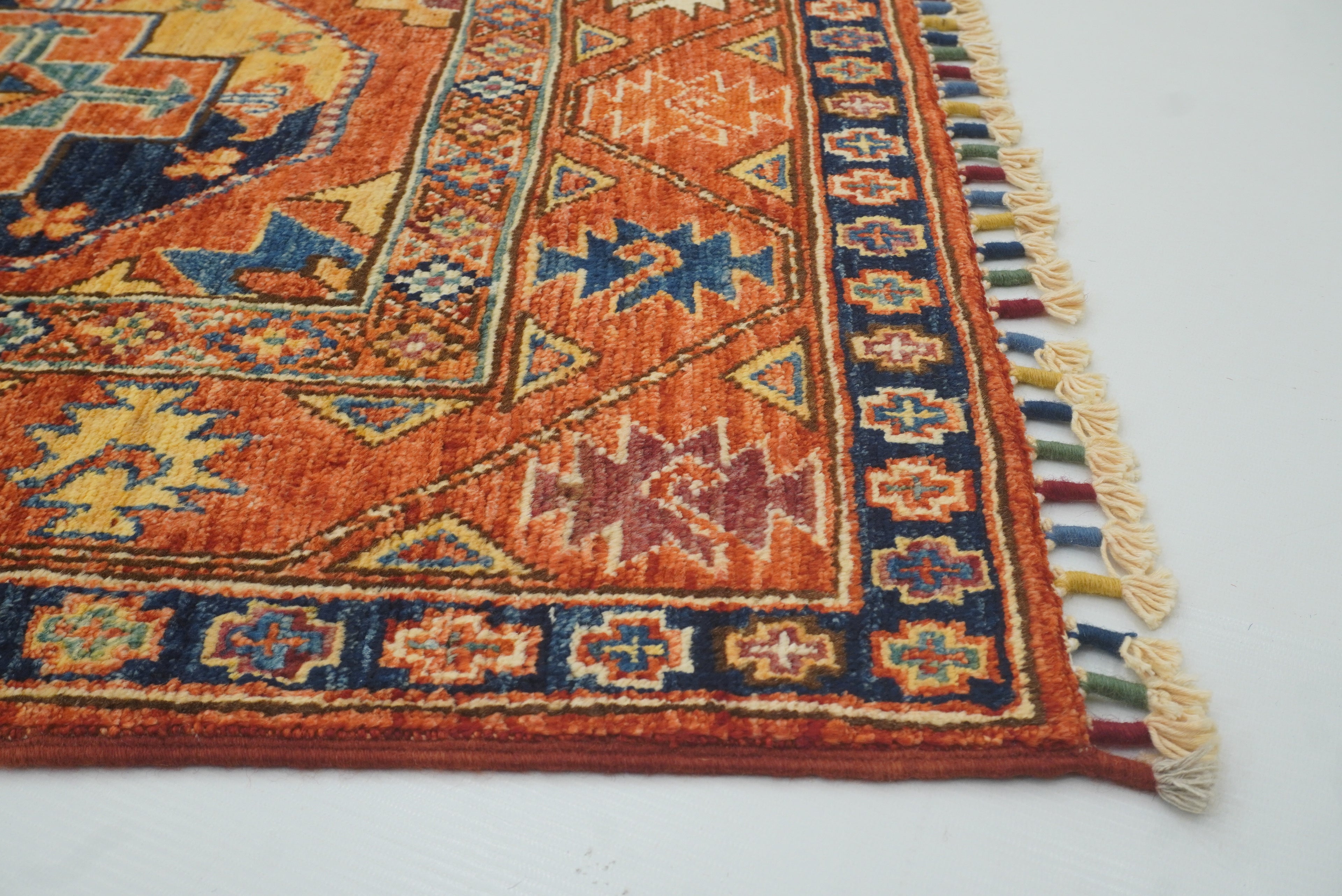 3x4 Red Ersari Hand Knotted Afghan Oriental Rug - Yildiz Rugs