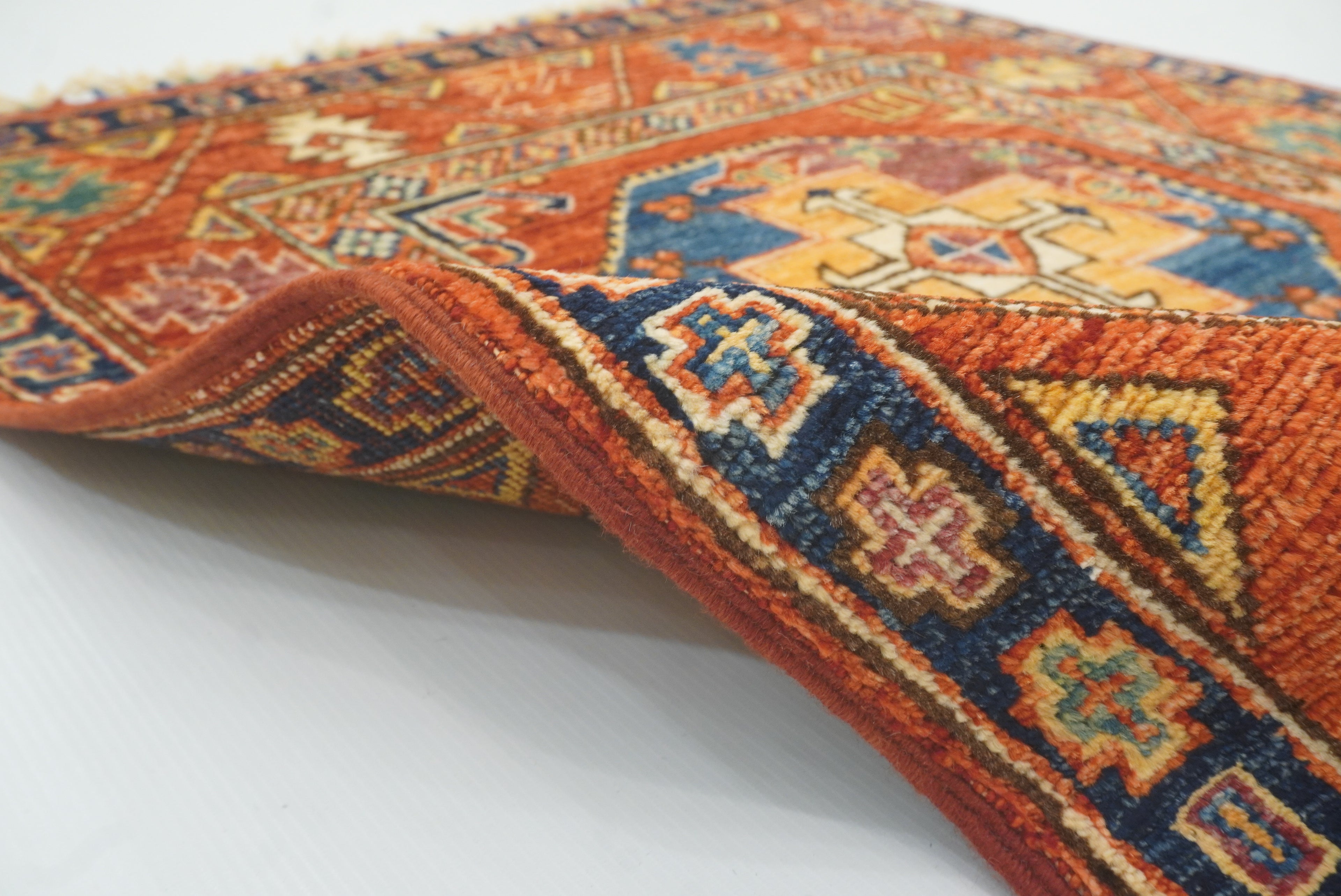 3x4 Red Ersari Hand Knotted Afghan Oriental Rug - Yildiz Rugs