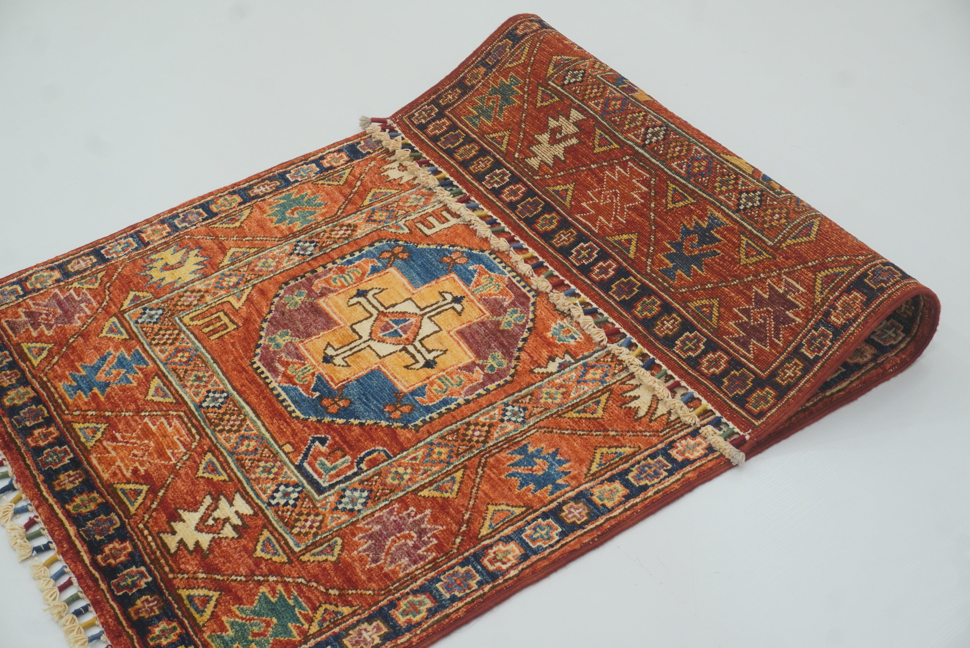 3x4 Red Ersari Hand Knotted Afghan Oriental Rug - Yildiz Rugs