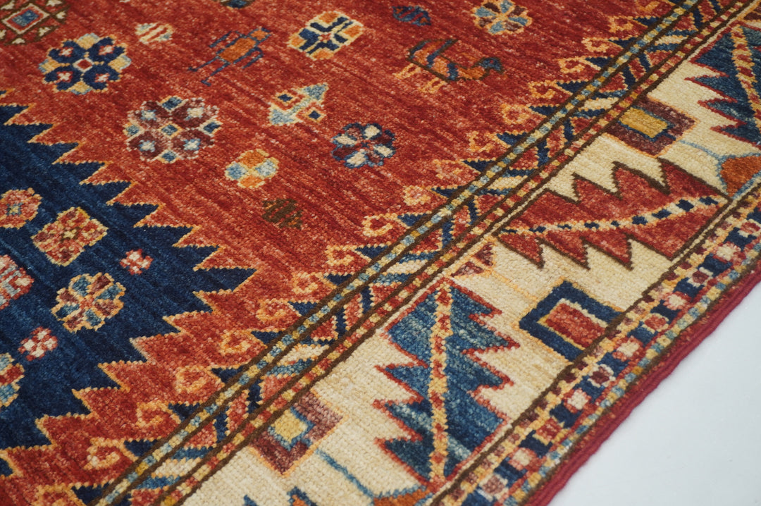 5x8 Red Vintage Shirvan Afghan Hand knotted Oriental Rug