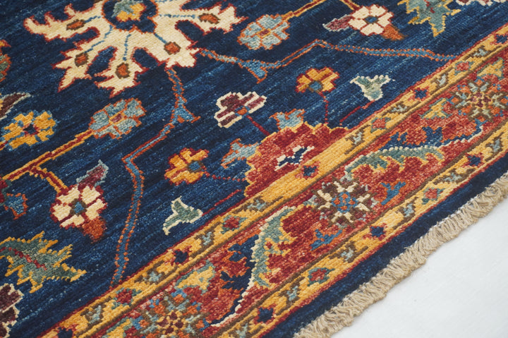 12 ft Navy Blue Bidjar Afghan Hand knotted Runner Rug