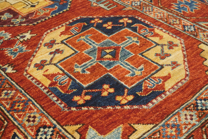 3x4 Red Ersari Hand Knotted Afghan Oriental Rug - Yildiz Rugs