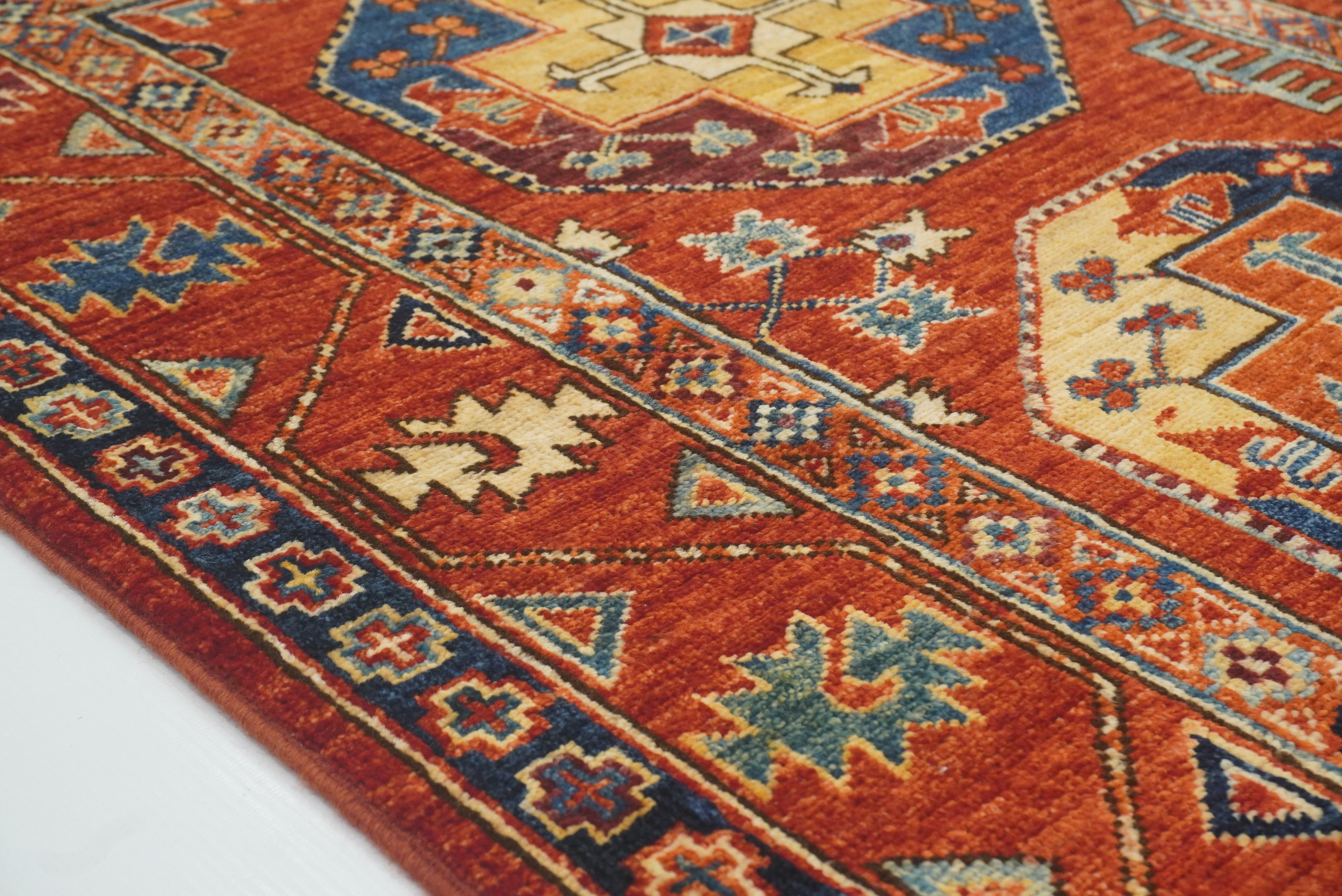 3x4 Red Ersari Hand Knotted Afghan Oriental Rug - Yildiz Rugs
