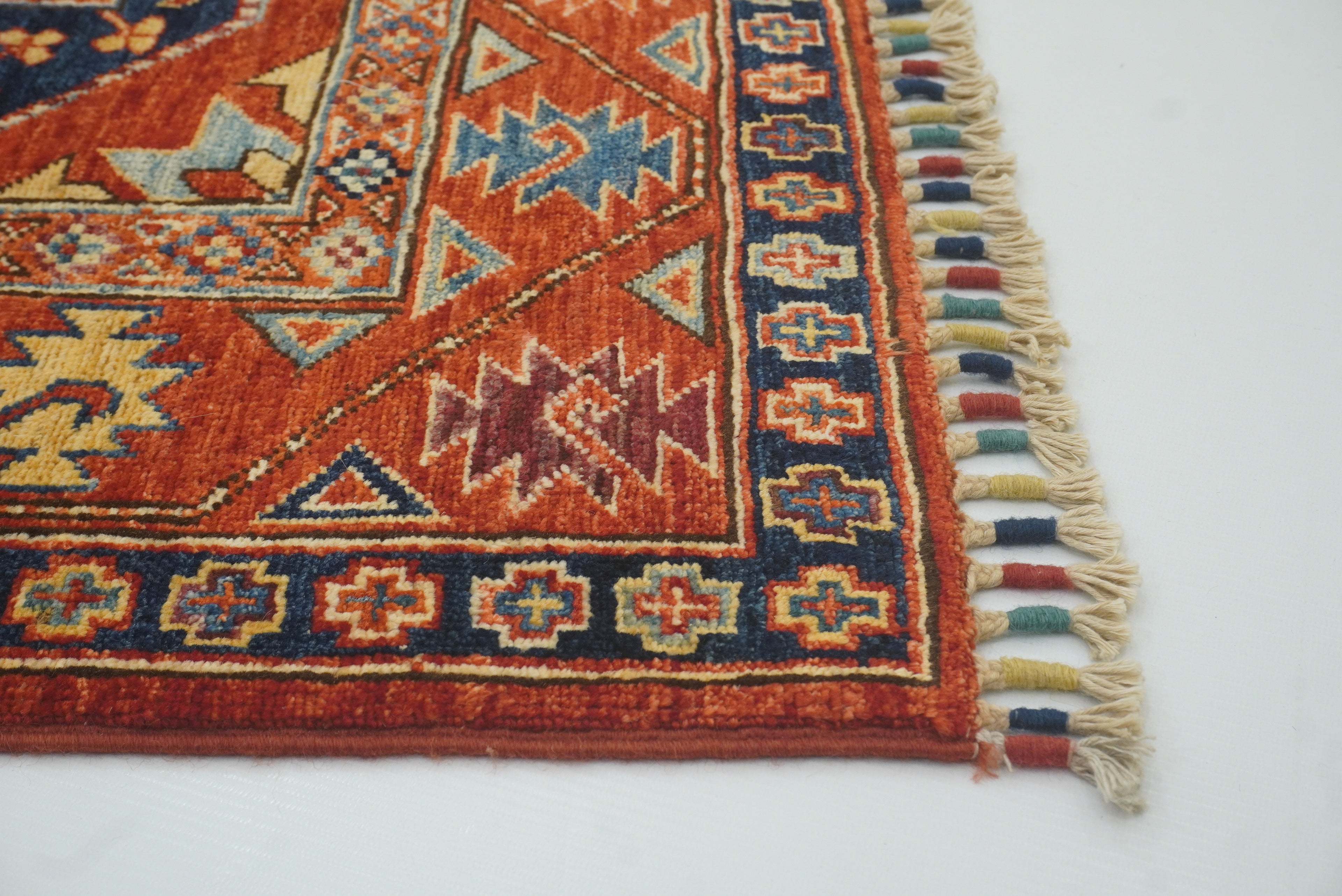 3x4 Red Ersari Hand Knotted Afghan Oriental Rug - Yildiz Rugs