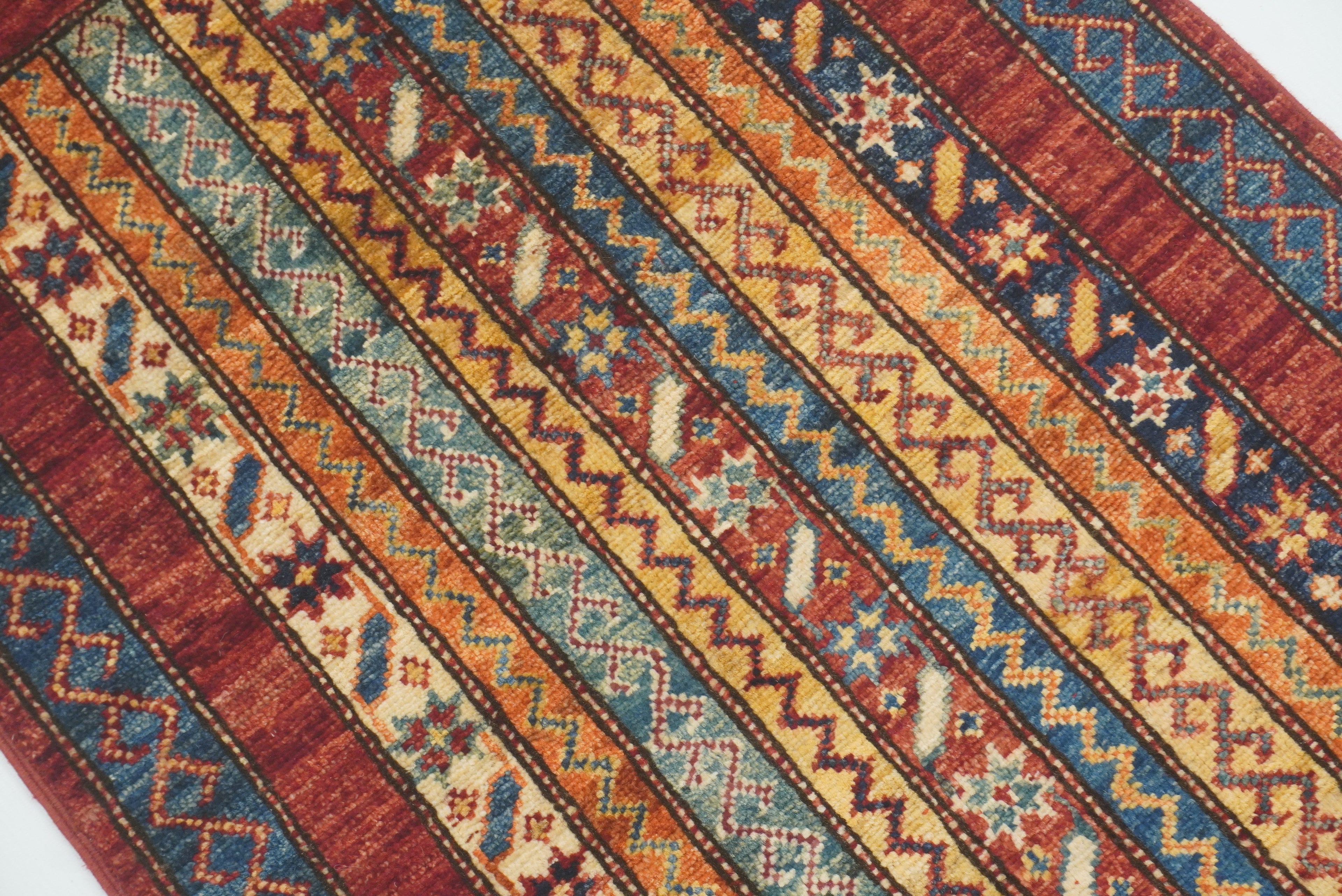 2x3 Red Turkish Hand-Knotted Wool Rug - Yildiz Rugs