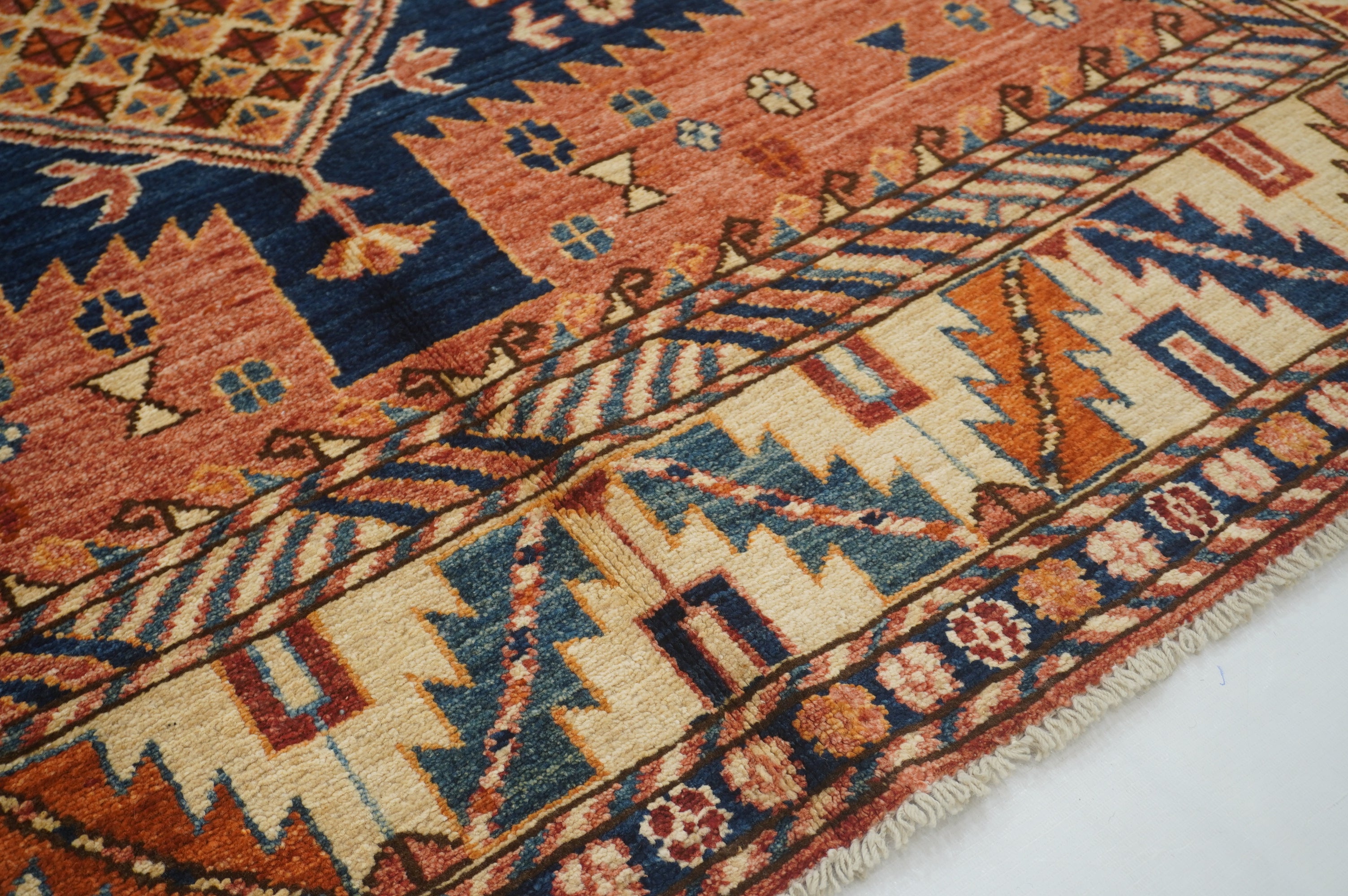 5x9 Rusty Red Vintage Shirvan Afghan Hand knotted Oriental rug - Yildiz Rugs