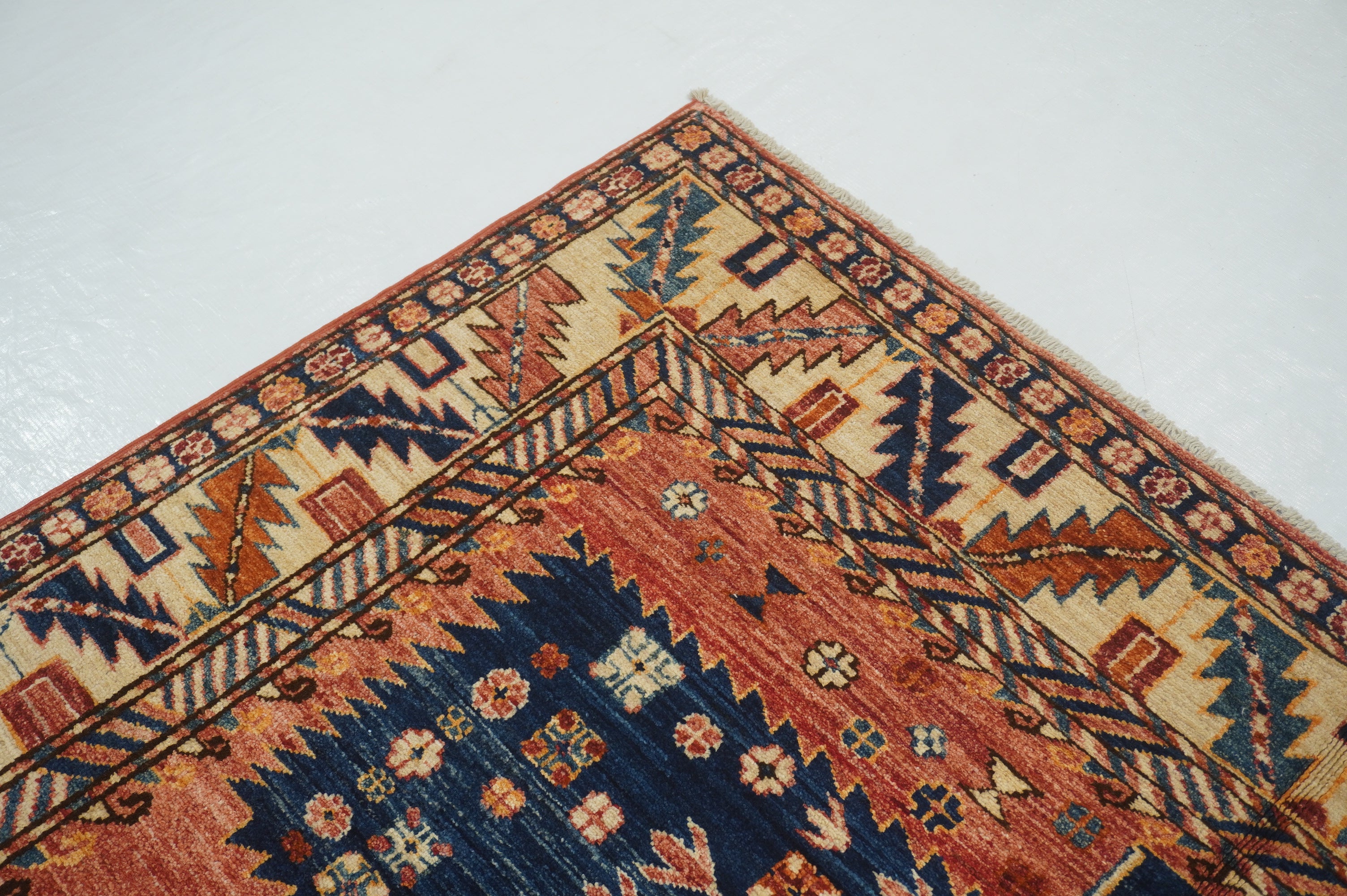 5x9 Rusty Red Vintage Shirvan Afghan Hand knotted Oriental rug - Yildiz Rugs