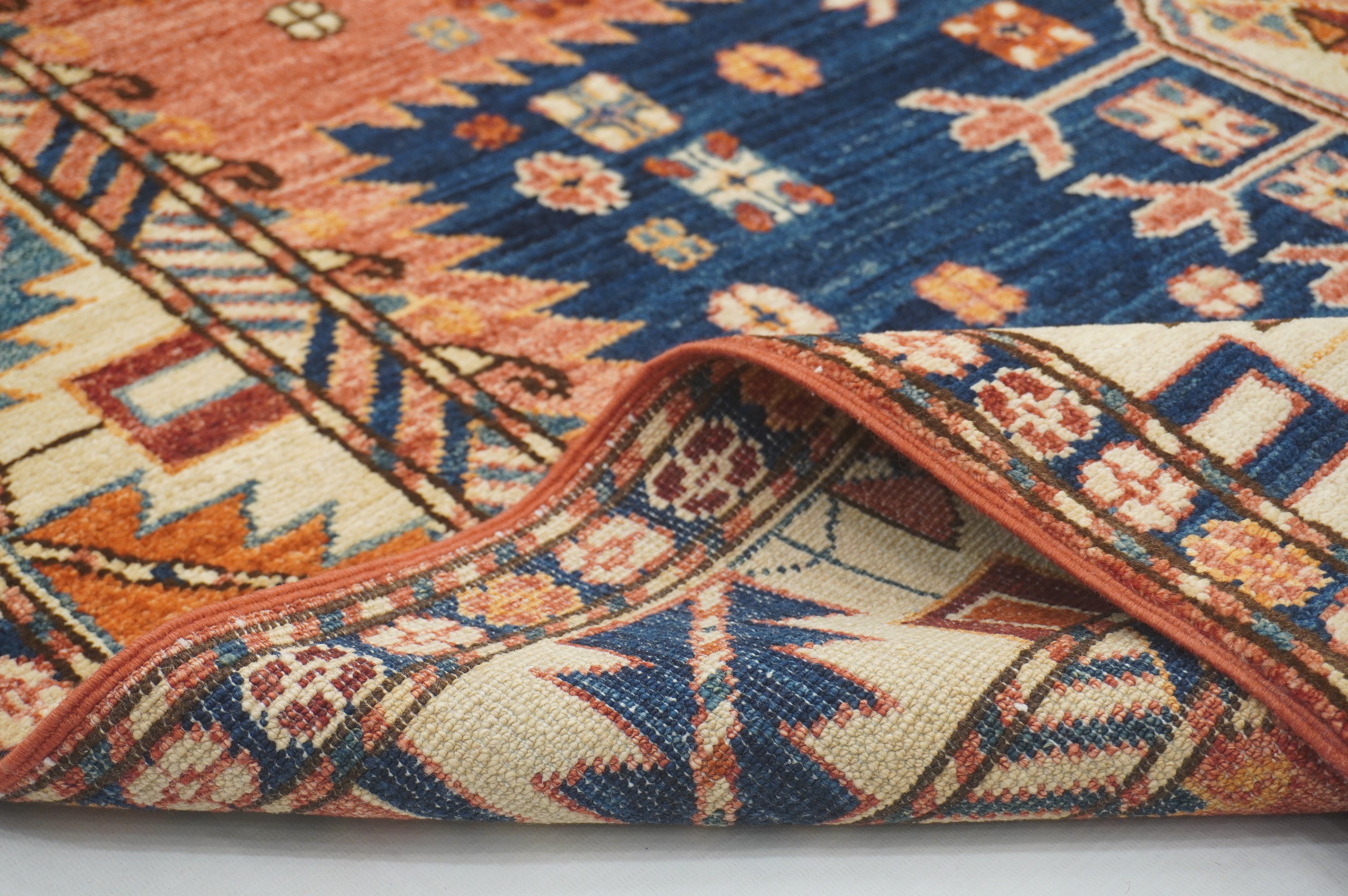 5x9 Rusty Red Vintage Shirvan Afghan Hand knotted Oriental rug - Yildiz Rugs