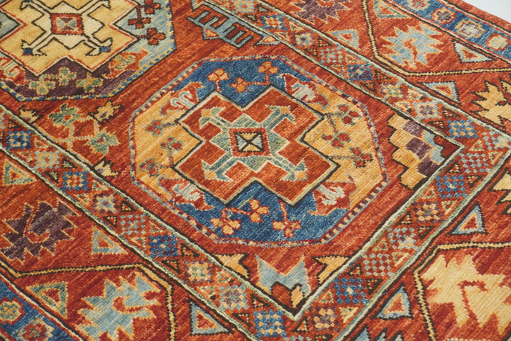 3x4 Red Ersari Hand Knotted Afghan Oriental Rug - Yildiz Rugs