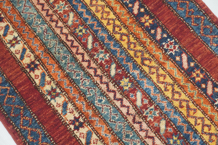 2x3 Red Turkish Hand-Knotted Wool Rug - Yildiz Rugs