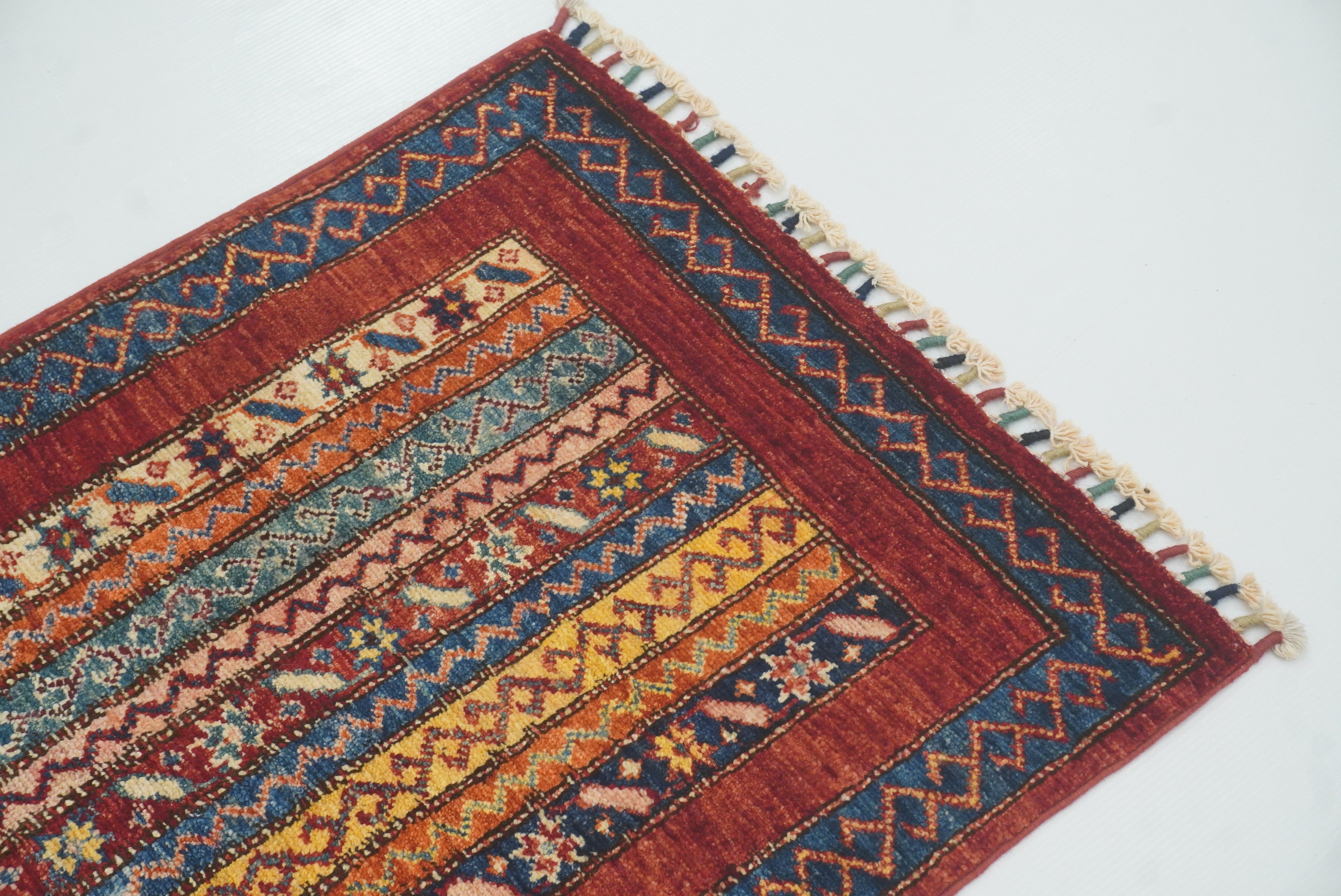 2x3 Red Turkish Hand-Knotted Wool Rug - Yildiz Rugs