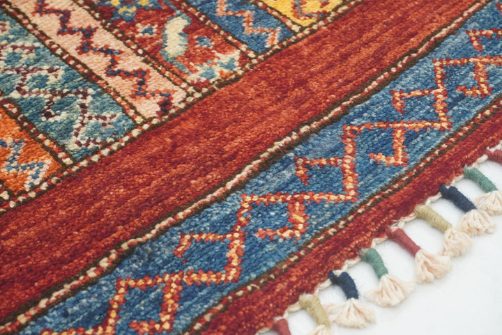 2x3 Red Turkish Hand-Knotted Wool Rug - Yildiz Rugs