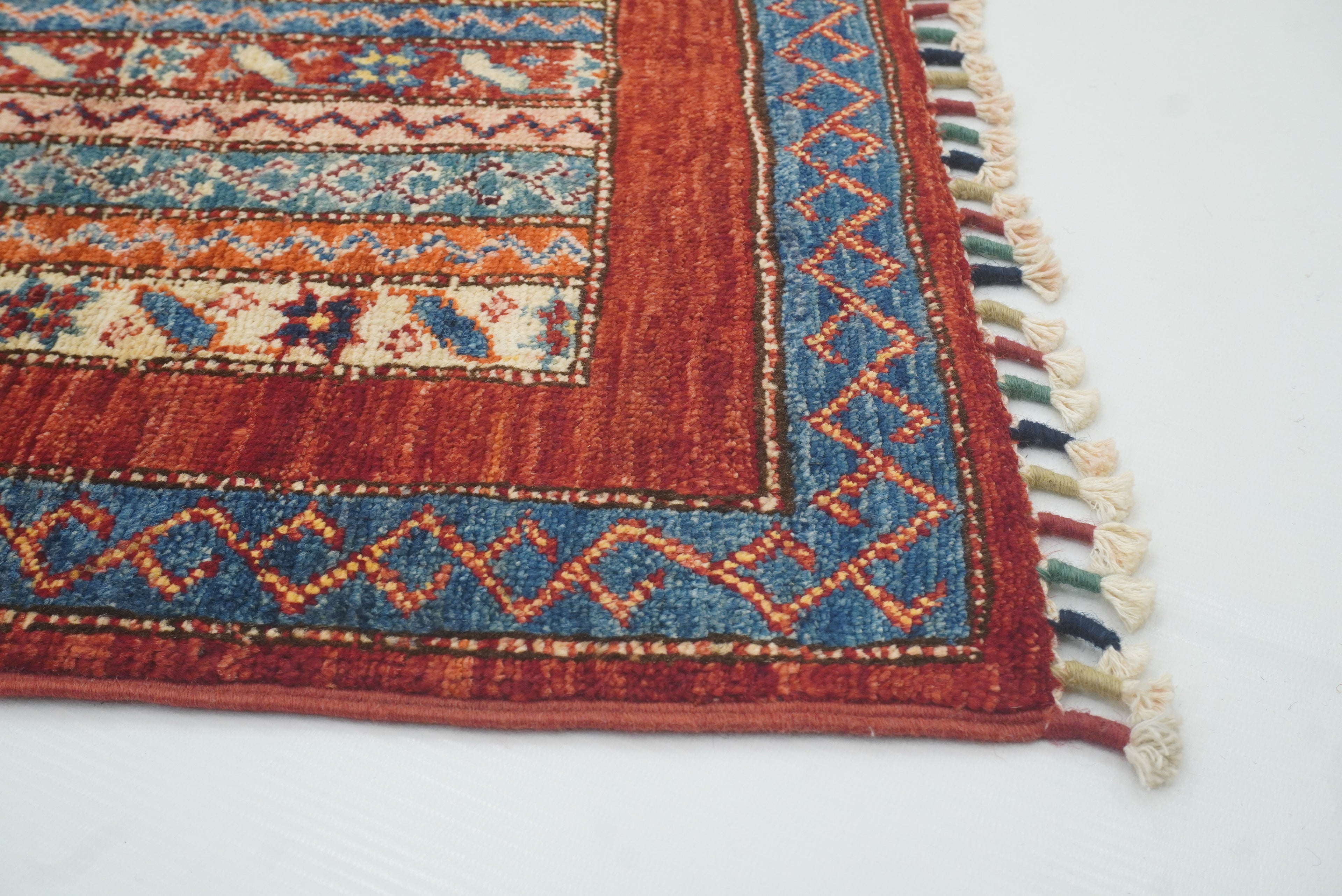 2x3 Red Turkish Hand-Knotted Wool Rug - Yildiz Rugs