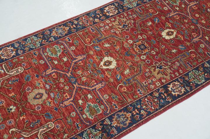 11 ft Red Bidjar Runner Rug Afghan Hand knotted Oriental Runner Rug