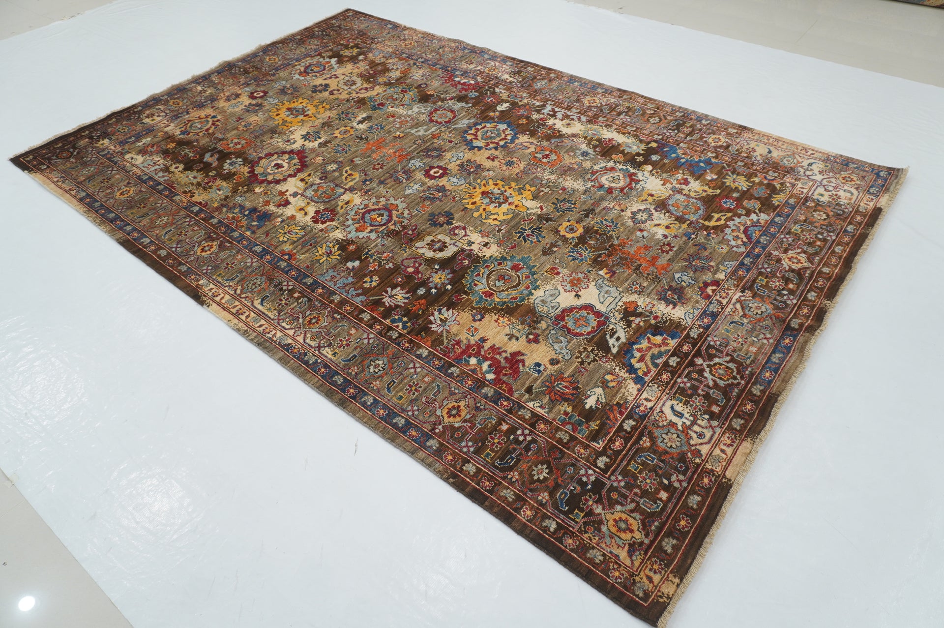 6x9 Dark Gray Modern Bidjar Afghan Hand knotted Oriental Rug - Yildiz Rugs