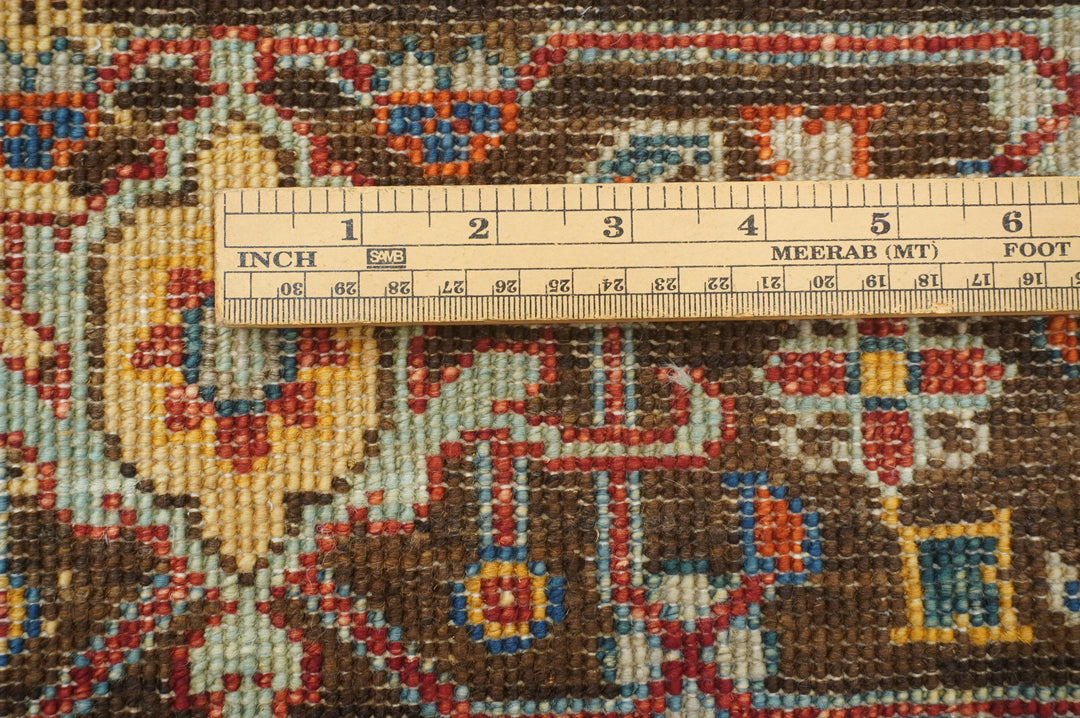 6x9 Dark Gray Modern Bidjar Afghan Hand knotted Oriental Rug