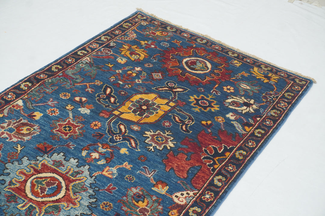 12 ft Blue Bidjar Afghan Hand knotted Runner Rug