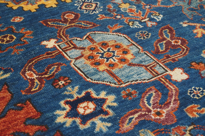 12 ft Blue Bidjar Afghan Hand knotted Runner Rug