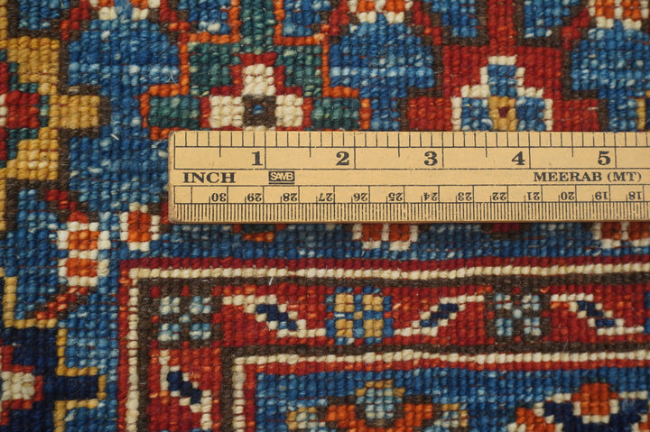 4x6 Blue Afghan Ersari Turkmen hand knotted Oriental Rug