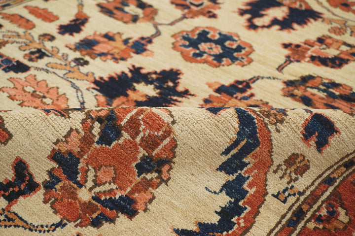 3x5 Beige Vintage Bidjar Afghan Hand knotted Wool Oriental Rug - Yildiz Rugs