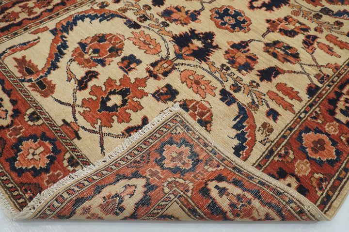 3x5 Beige Vintage Bidjar Afghan Hand knotted Wool Oriental Rug - Yildiz Rugs