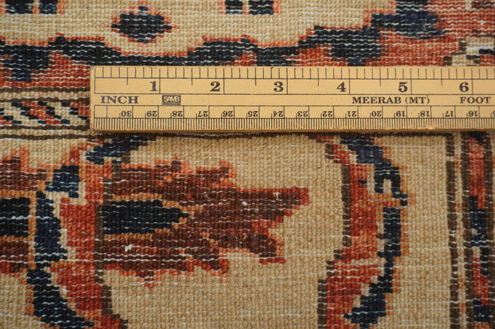 3x5 Beige Vintage Bidjar Afghan Hand knotted Wool Oriental Rug - Yildiz Rugs