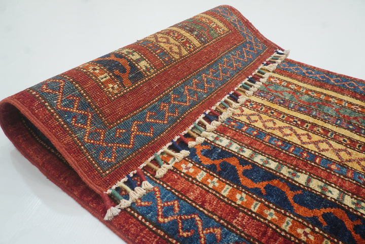 2x3 Red Turkish Hand-Knotted Wool Rug - Yildiz Rugs