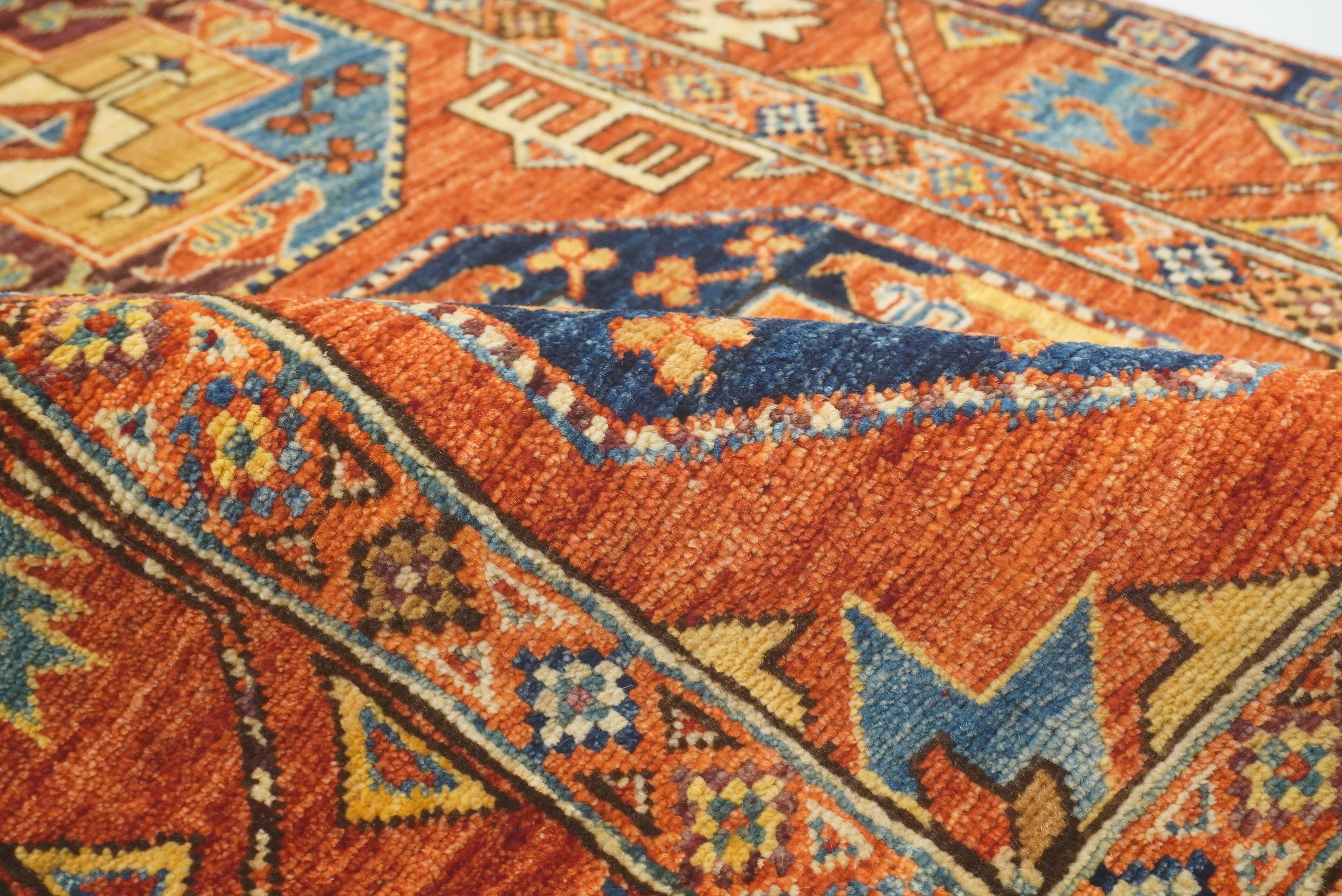 3x4 Red Ersari Hand Knotted Afghan Wool Oriental Rug - Yildiz Rugs